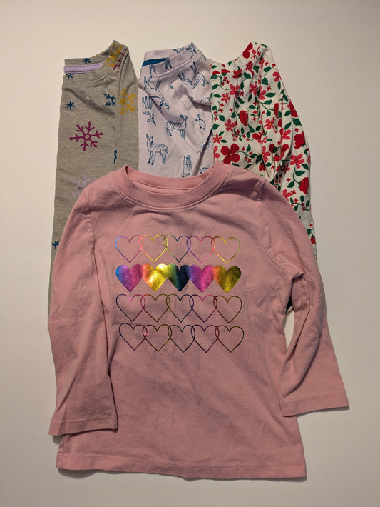 #94 Bundle of 4 - 2T Girls Long Sleeve Shirts *REDUCED*