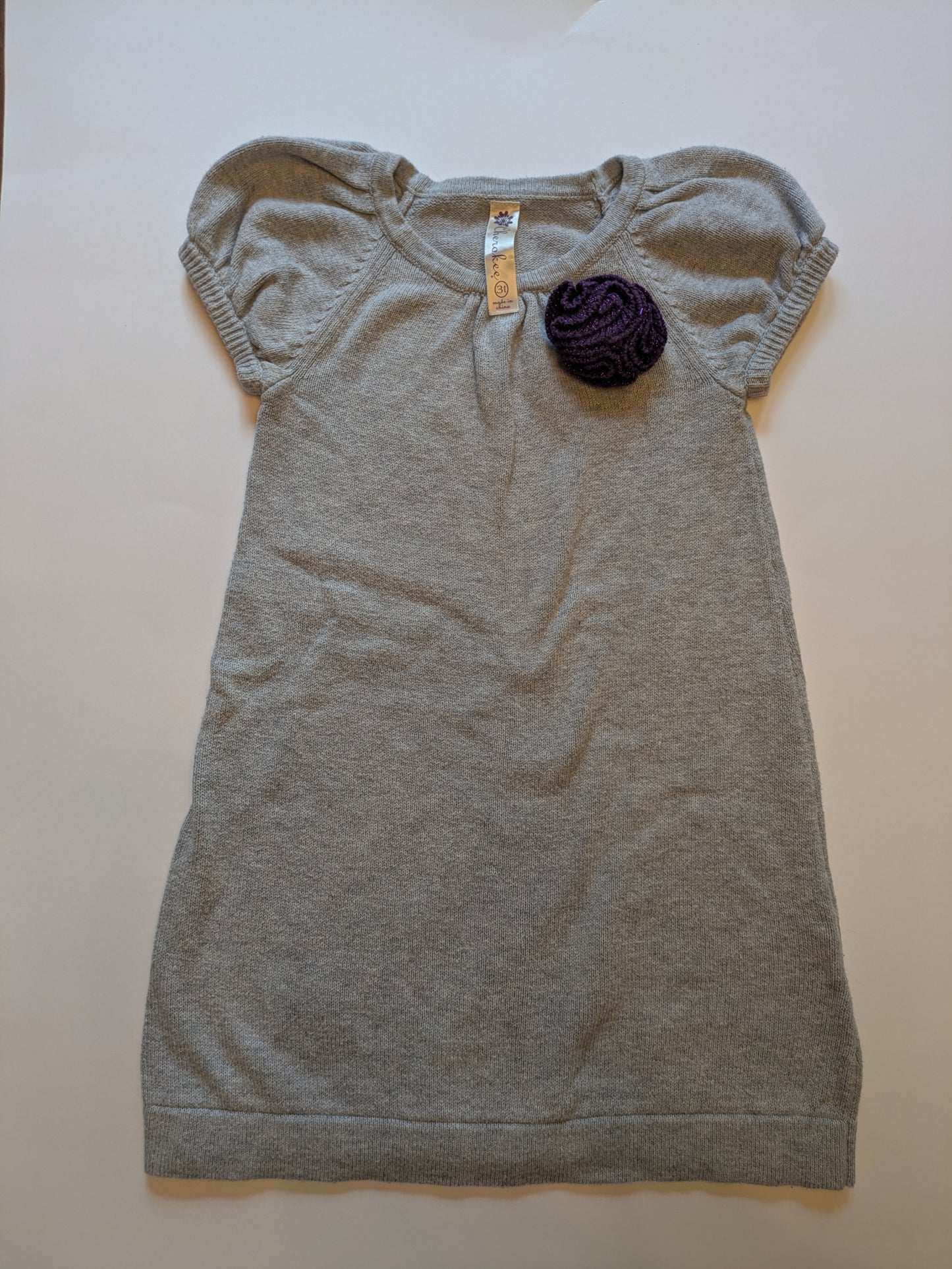 #94 Gray Sweater Dress 3T