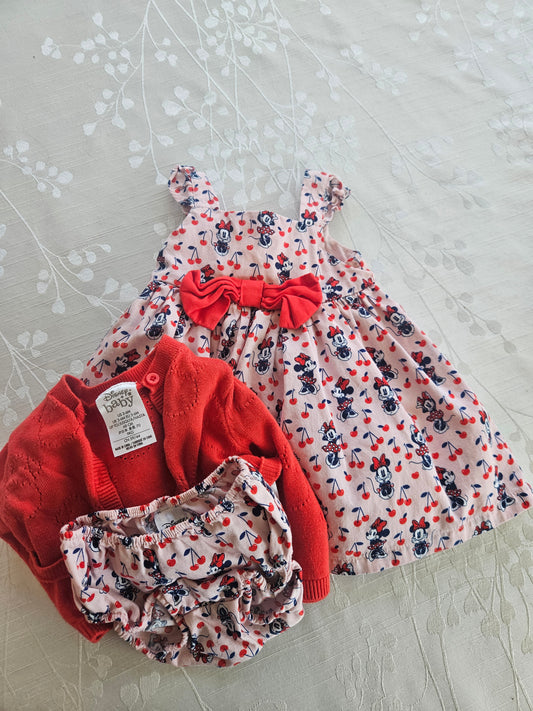 Disney Baby Minnie Dress - 3/6 months