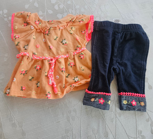 Little Lass Matching Outfit - 3/6 months