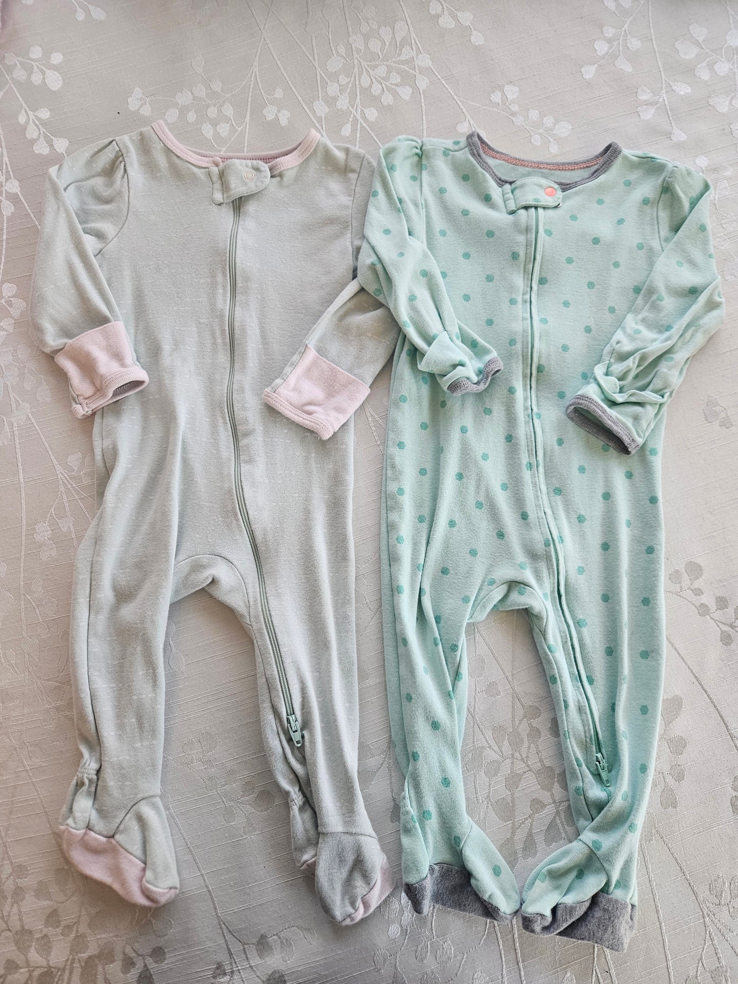 #33A - Girls Cloud Island Pajama Lot - 6/9 months