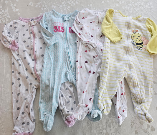 Girls Pajama Lot - 3/6 months