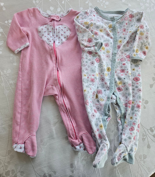 #33A - Girls Pajama Lot - 9 months