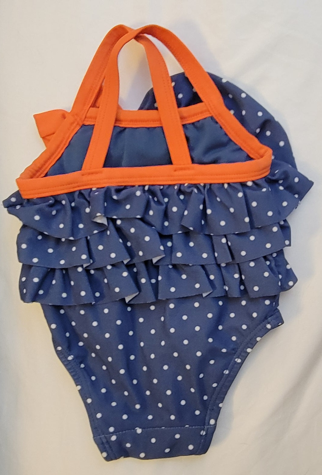 * Reduced * baby Gap Blue Polka Dot Ruffled Bathing Suit, 0-3 M