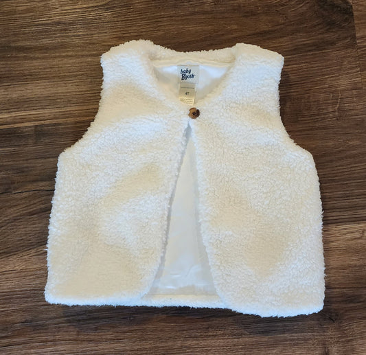 #137 Baby Bgosh white vest girls 4t