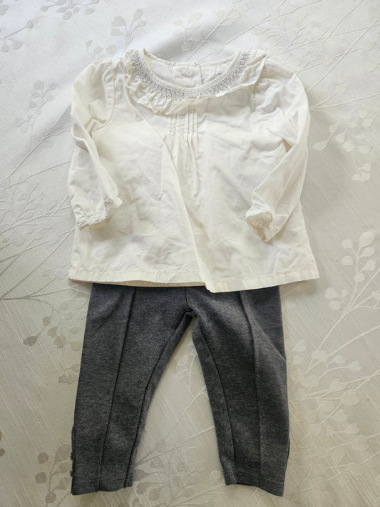 #33A - Girls Janie and Jack Outfit - Suze 6‐12 months - EUC