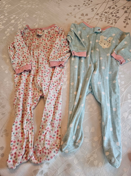 #33A - Girls Gerber Pajamas - 6-9 months - GUC