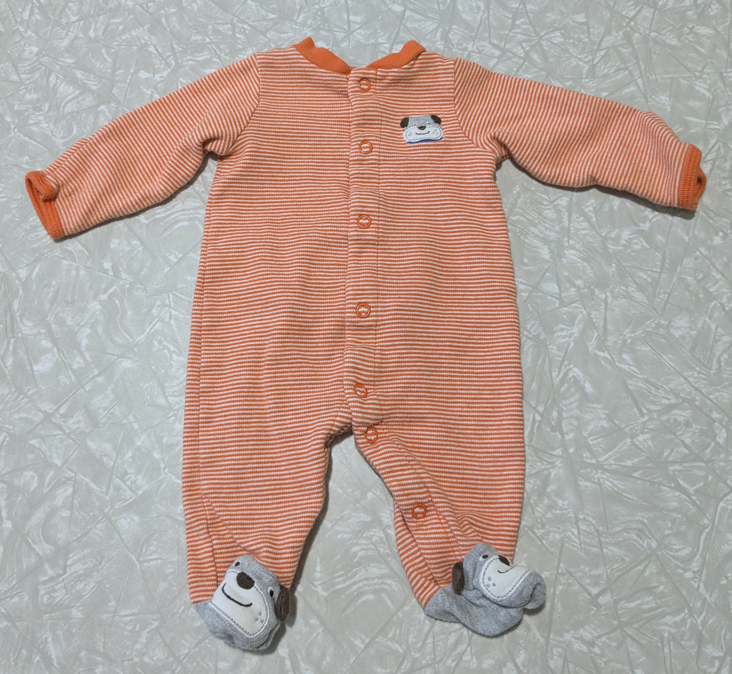 #61 Newborn Bulldog One Piece Pajama