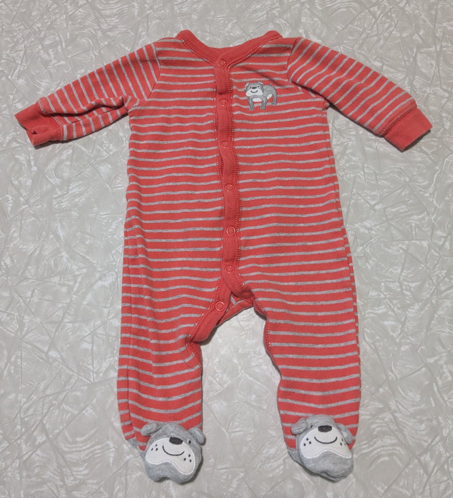 #61 Carters 3mo Bulldog Pajama