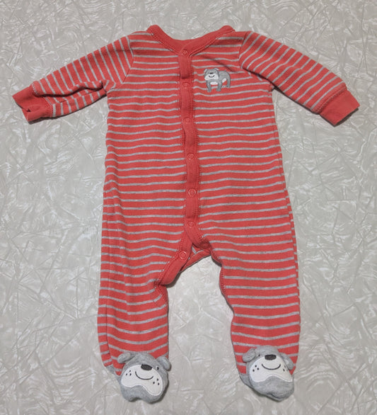 #61 Carters 3mo Bulldog Pajama