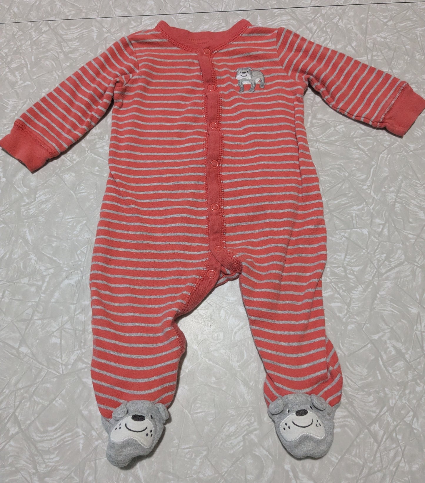 #61 Carter's 6mo Bulldog Pajama