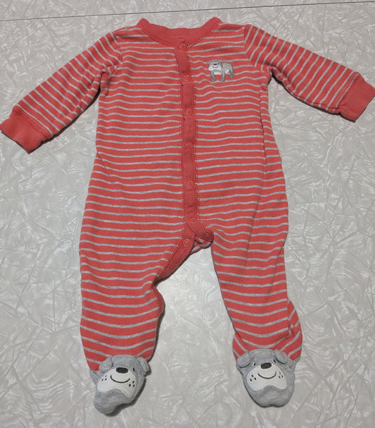 #61 Carter's 6mo Bulldog Pajama