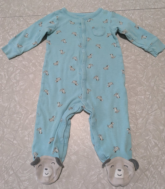 #61 Carter's 9mo Blue Dog Pajama