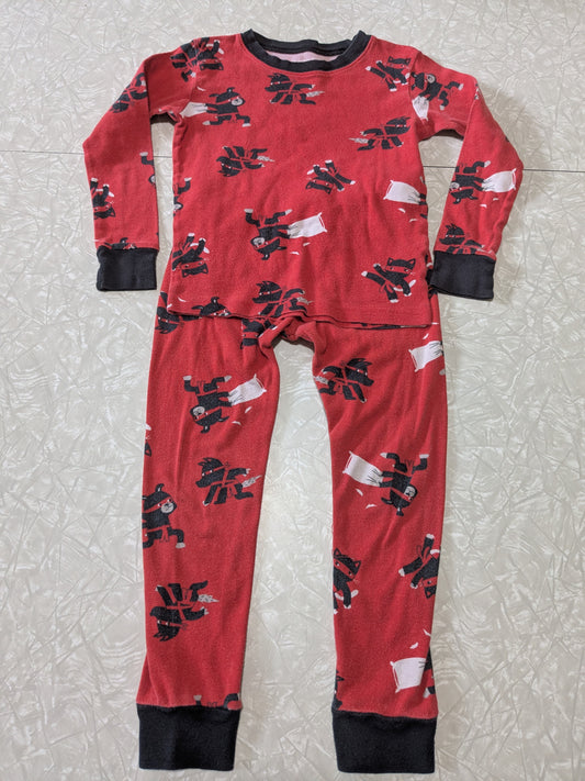 #61 Carter's 5T Red Ninja Pajama Set