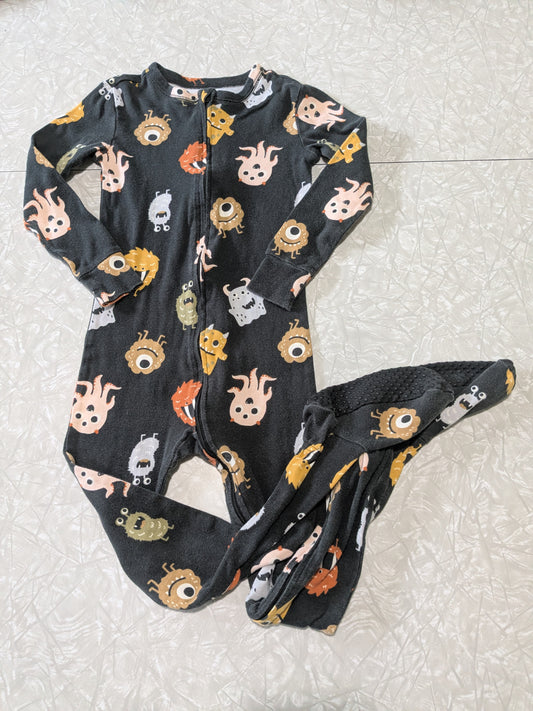 #61 Old Navy 5T Monster Pajama One Piece