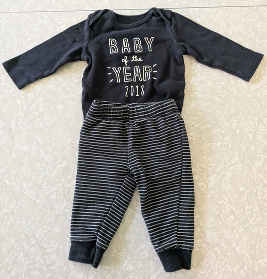 #61 Carter's 6mo New Years Set