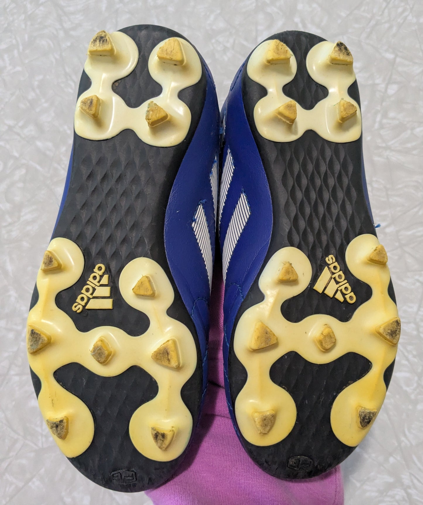 #61 Little Kids Size 13 Blue Adidas Soccer Cleats