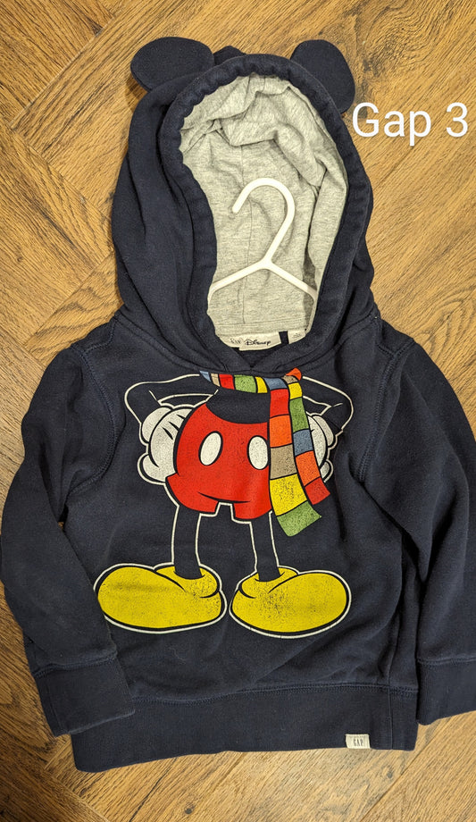 3T Gap Mickey Mouse hoodie