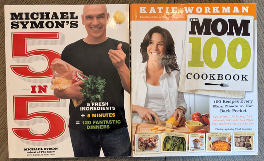#17 2 cookbooks- Michael Symon's 5 in 5, Mom 100 Cookbook