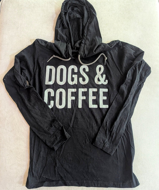 Seller #4 dogs and coffee hoodie size M (fits like small) REDUCED