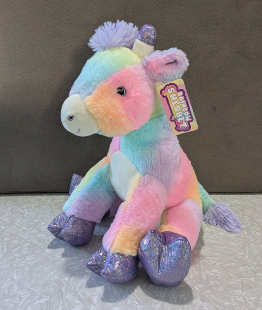 #61 Rainbow Sherbet Giraffe Plush Stuffed Animal NWT!