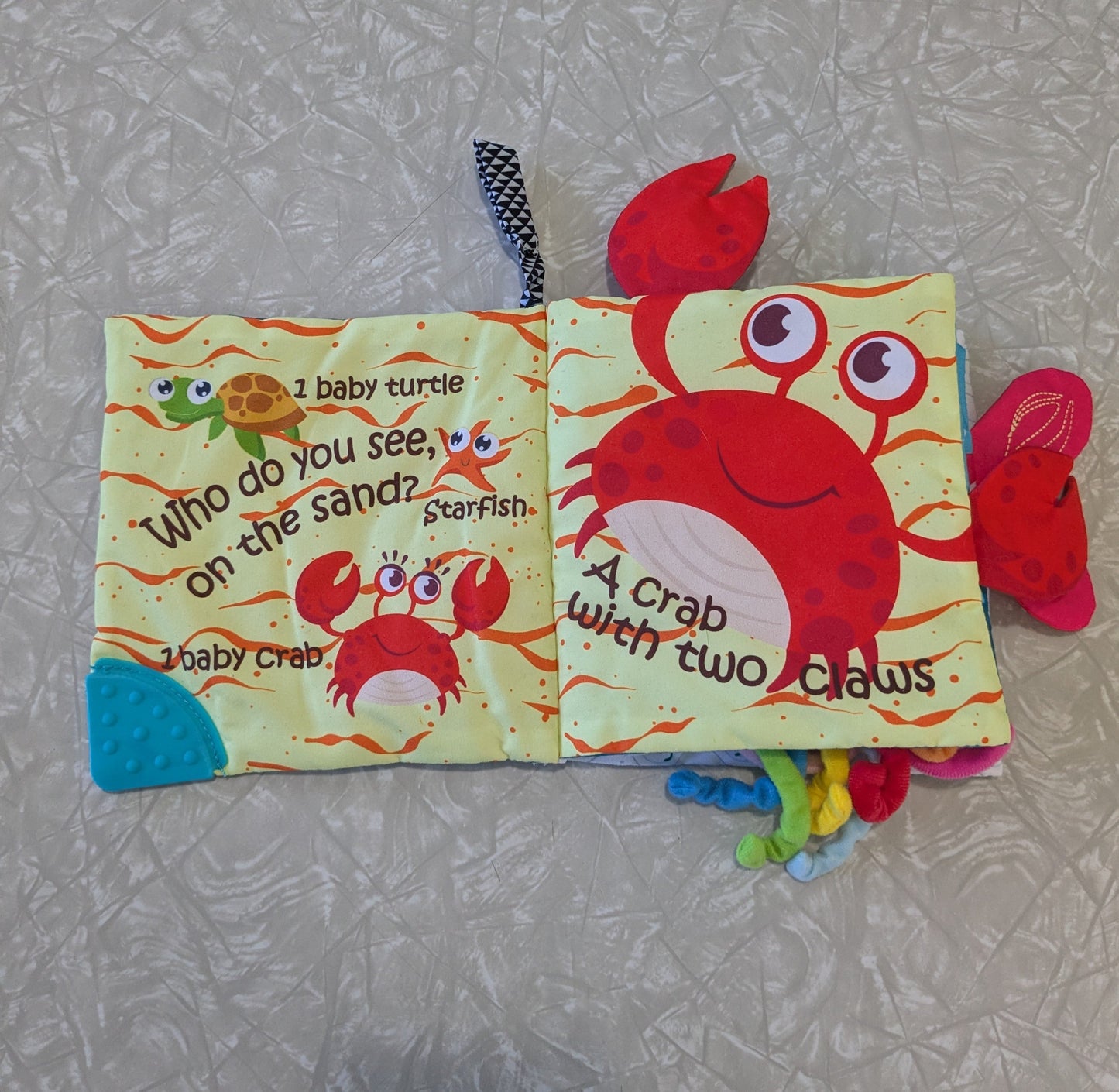 #61 Who Do You See Fabric Baby Ocean Book