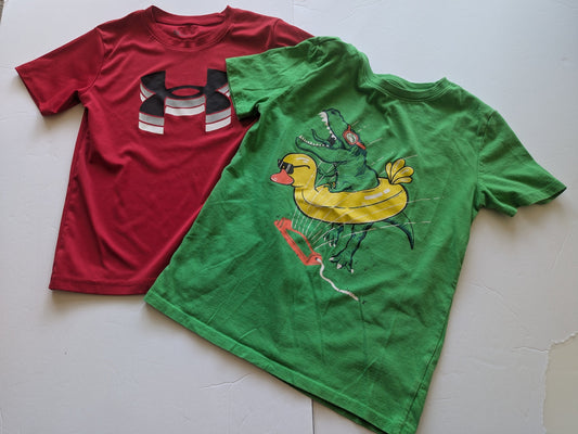 #17 Boys shirts- UA and Cat & Jack EUC