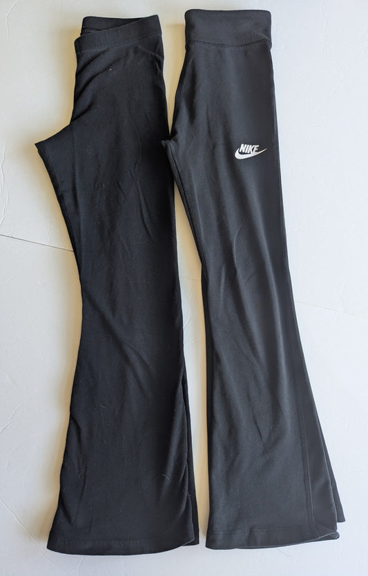 #17 Girls 2 pair black flare pants EUC