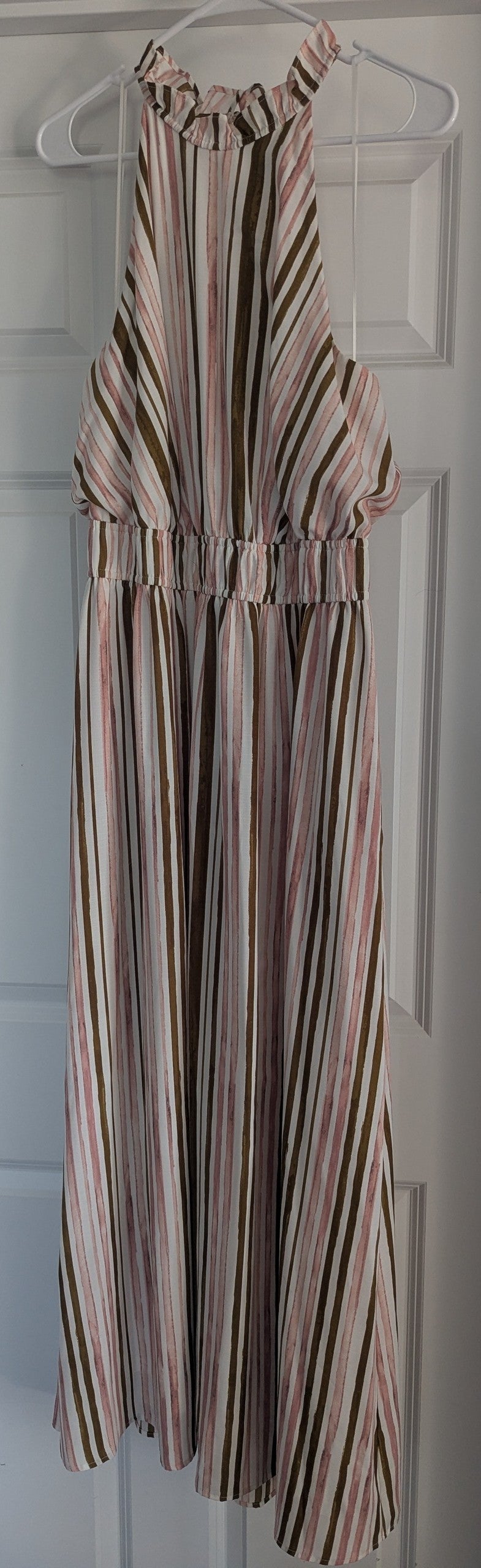 #17 Women's full length dress, size L, EUC