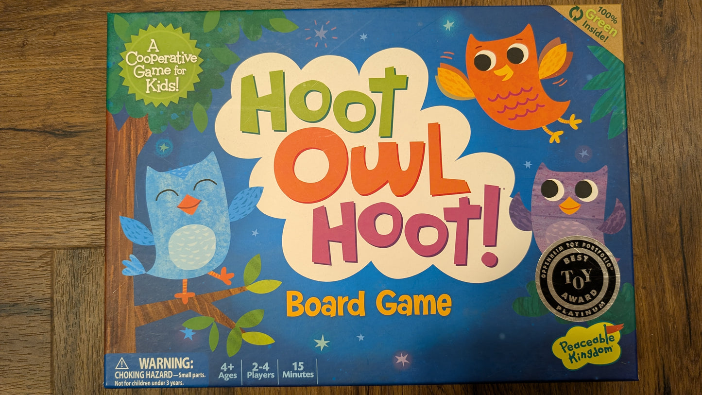 Hoot Owl Hoot cooperative board game