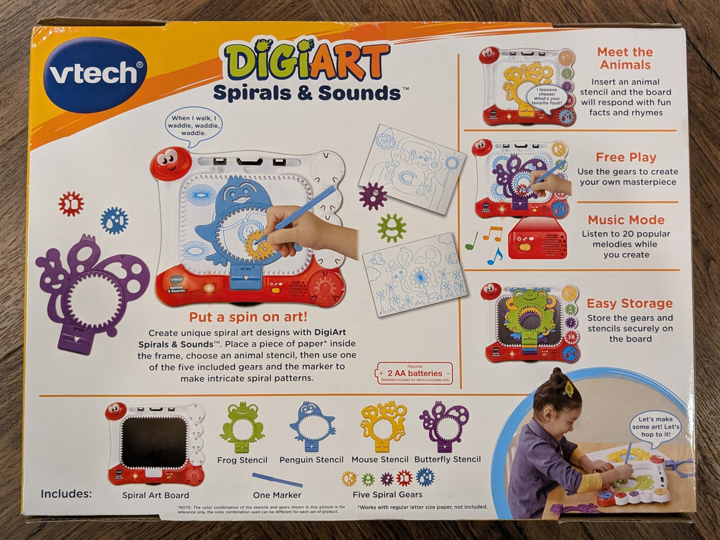 Vtech DigiArt Sprials & Sounds spirograph, never opened