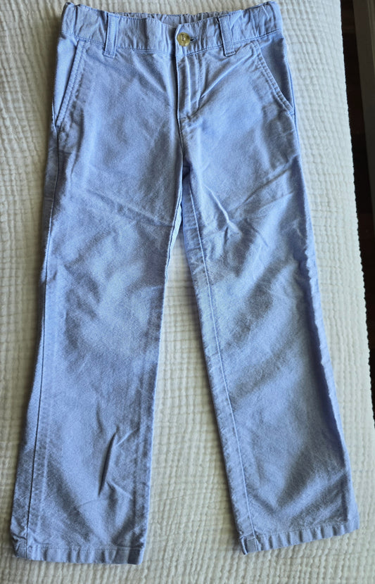 #131 Janie & Jack Boys Blue Linen Pants sz 5