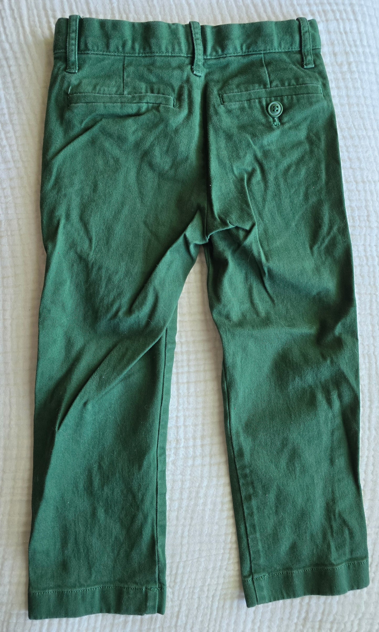 #131 Boys Crew Cut Green Chino pants sz 4