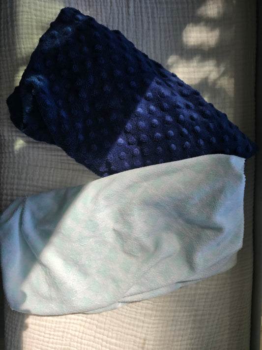 #131 2 fleece changing pad covers