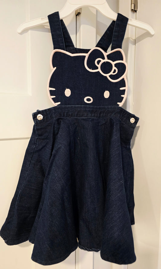 #131 NWOT Hello Kitty Jean Jumper girls sz 6