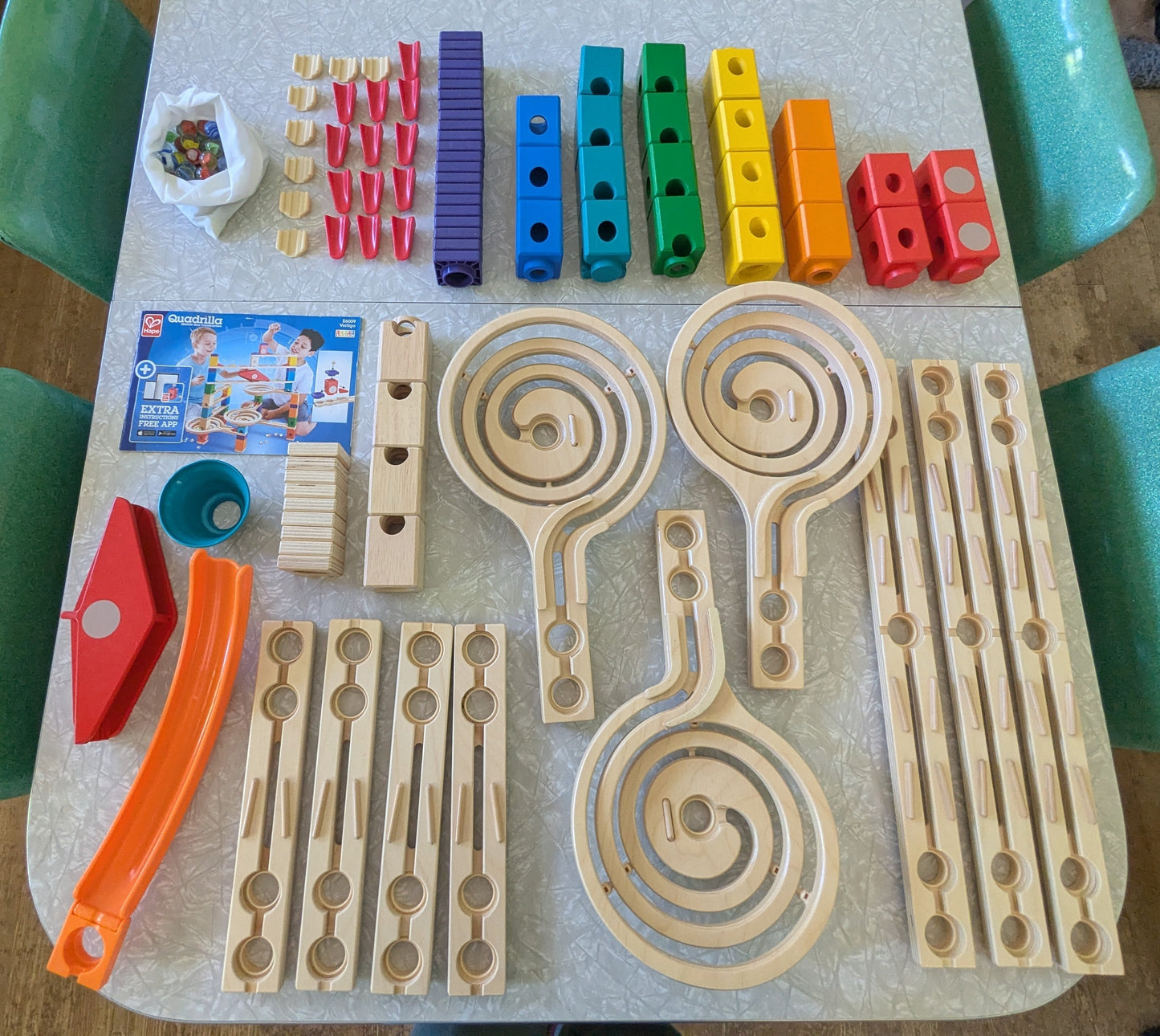 #61 Hape Wooden Marble Run - Quadrilla & Skatepark Sets