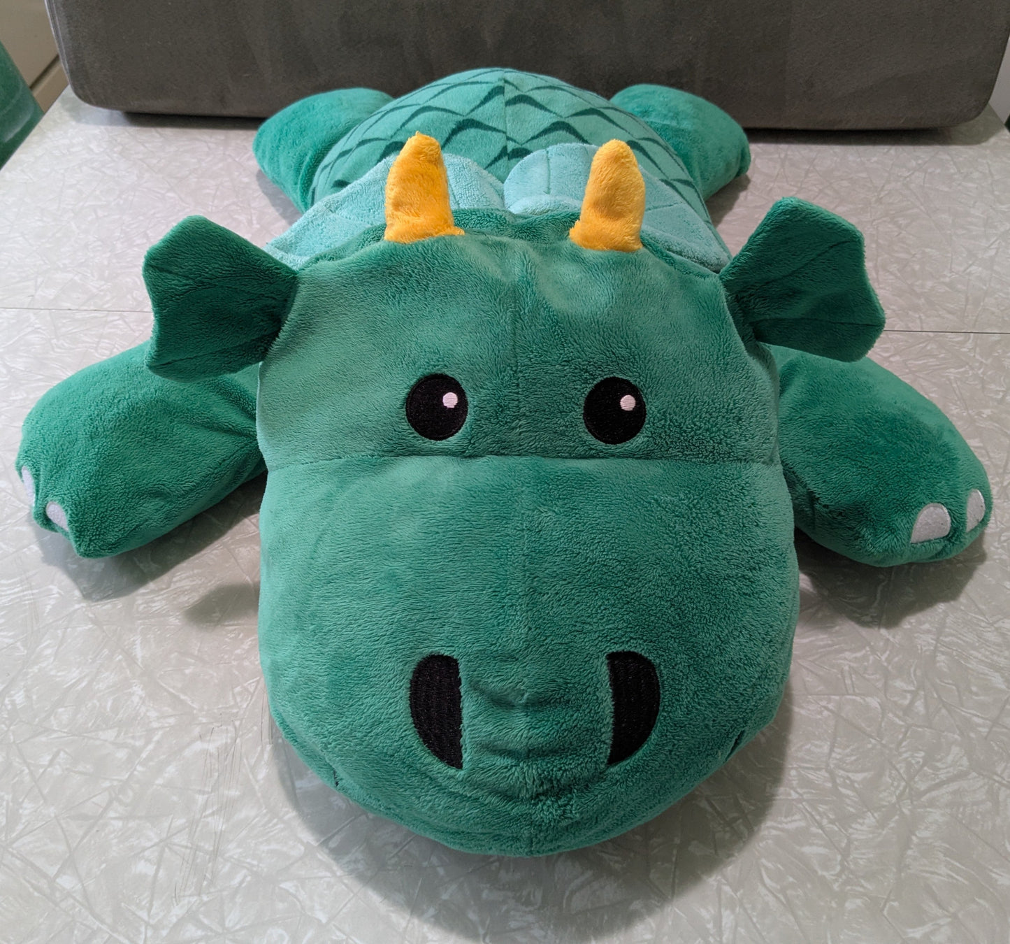 #61 Melissa & Doug Large Plush Green Cuddle Dragon