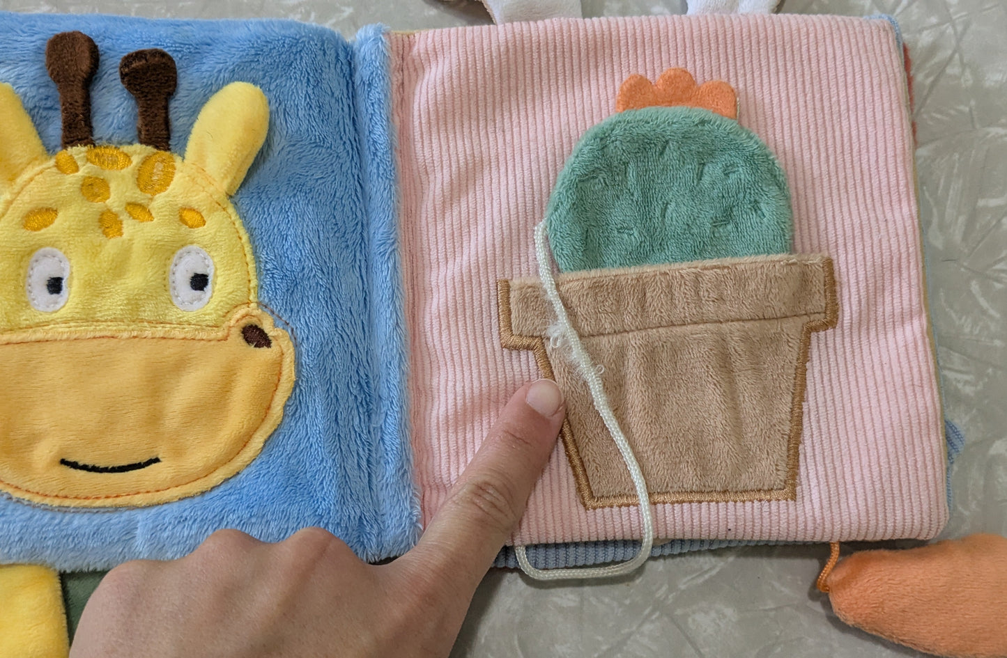#61 Fabric Crinkle Baby Book Animals