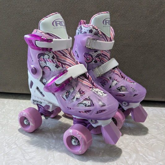 #61 Girls Roller Derby Skates Size 12-2