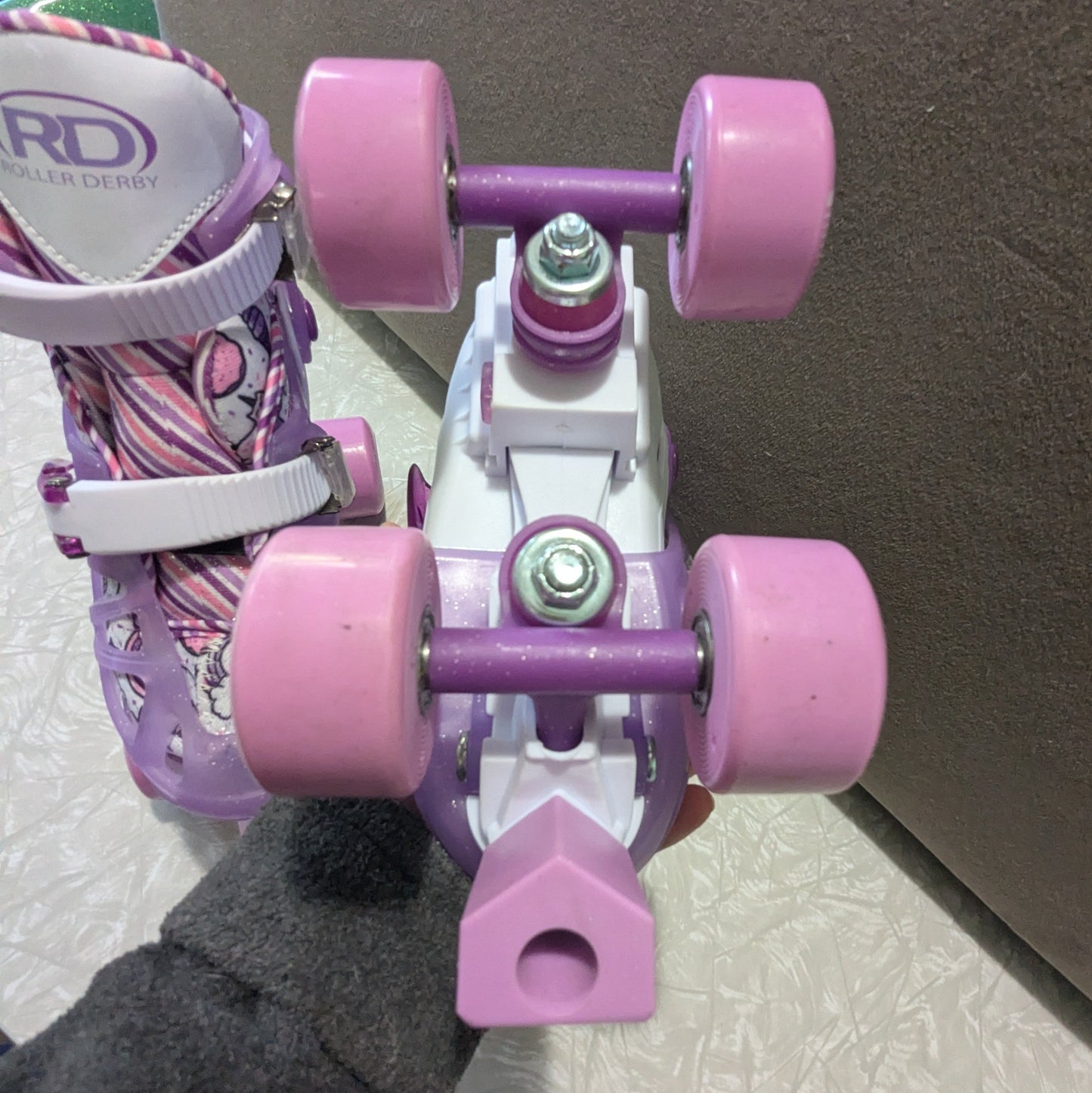 #61 Girls Roller Derby Skates Size 12-2