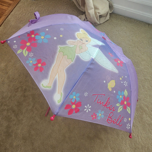 REDUCED #142 Disney Fairies Tinkerbell Kids Size Umbrella