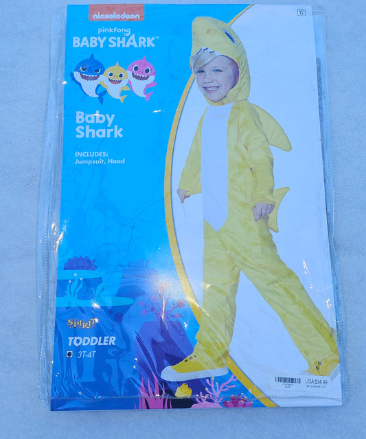 #13 Baby Shark Costume 3T/4T