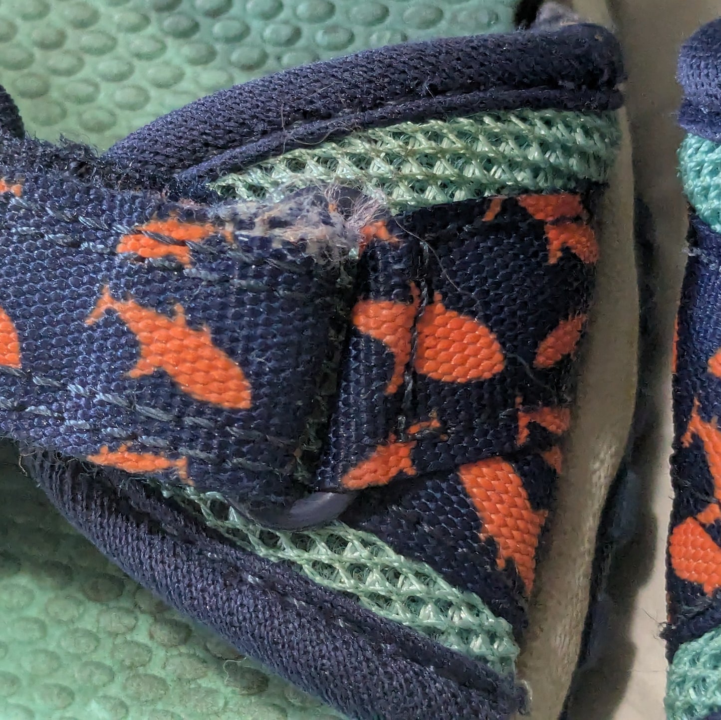 Carter's Size 10 Blue/Orange Shark Sandals