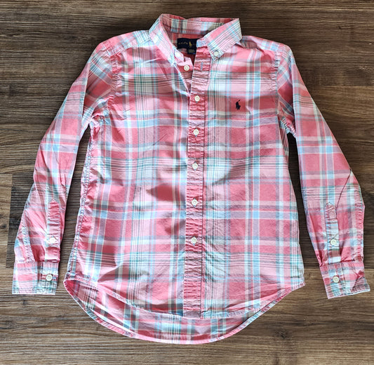 #139 Ralph Lauren button down boys 10-12