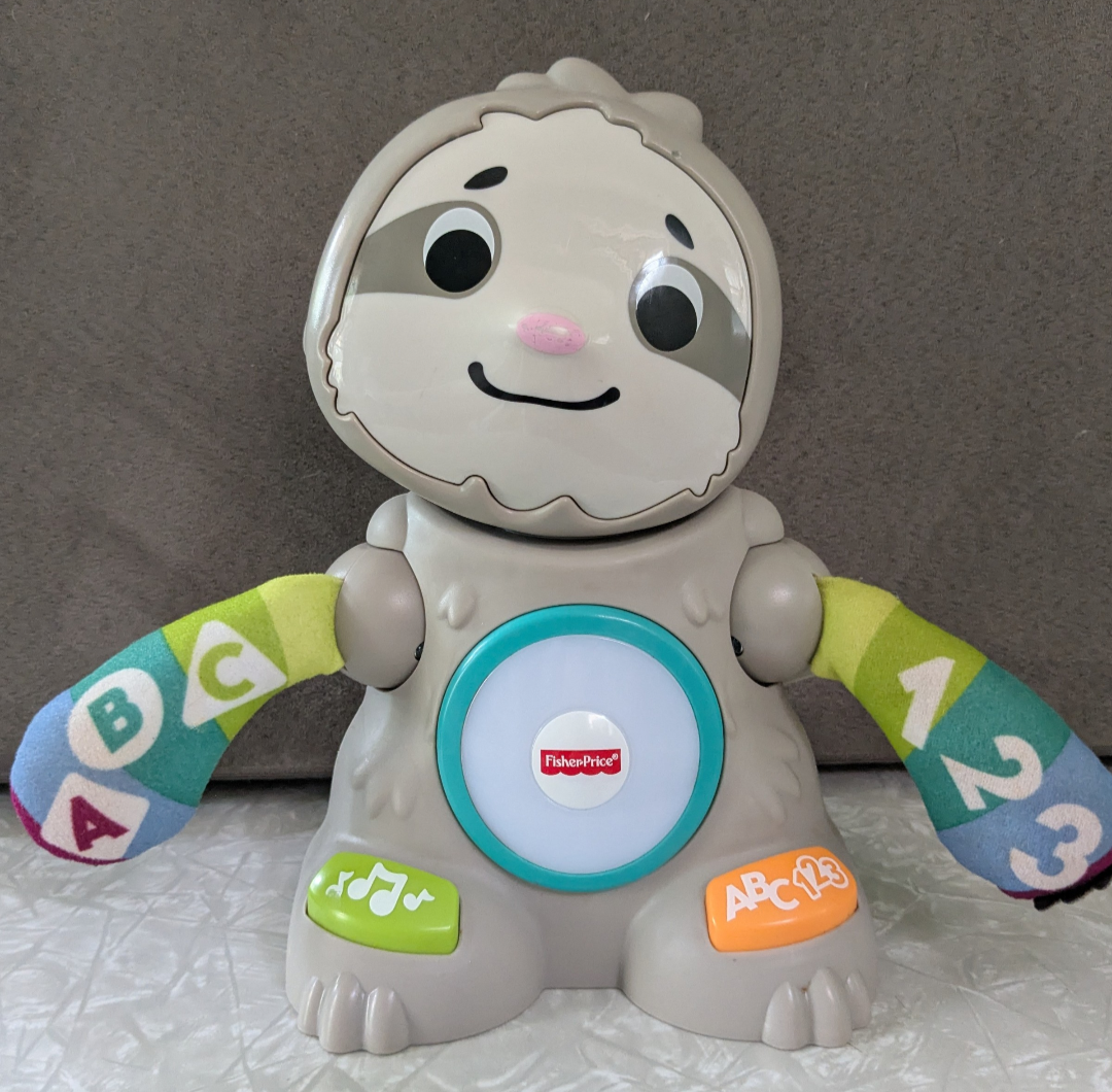 #61 Fisher-Price Linkimals Smooth Moves Sloth Learning Toy - Light & Sound WORK!