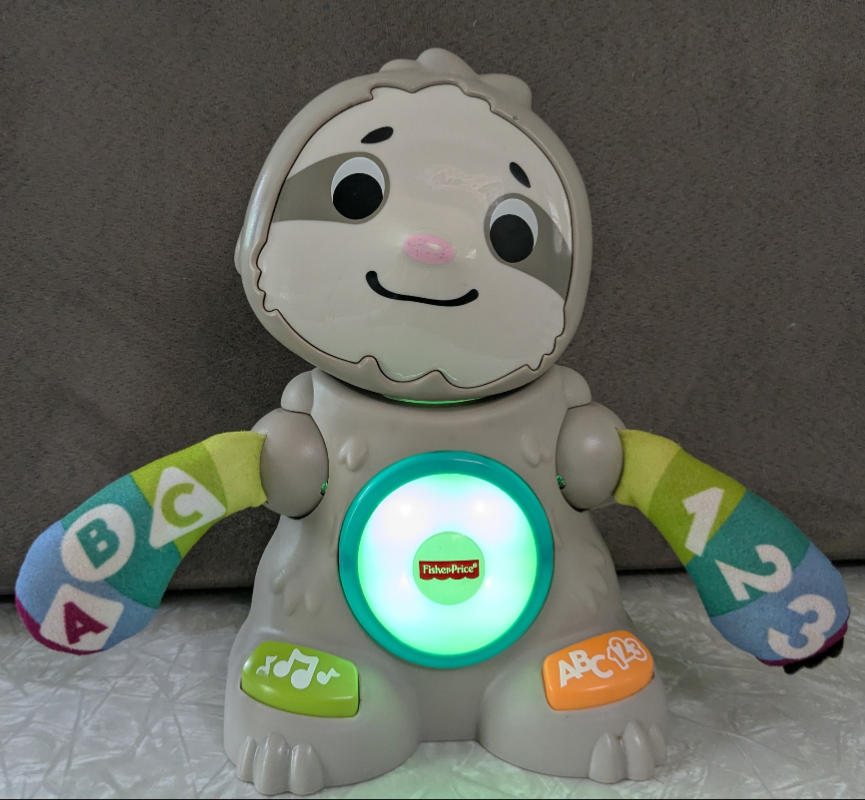 #61 Fisher-Price Linkimals Smooth Moves Sloth Learning Toy - Light & Sound WORK!
