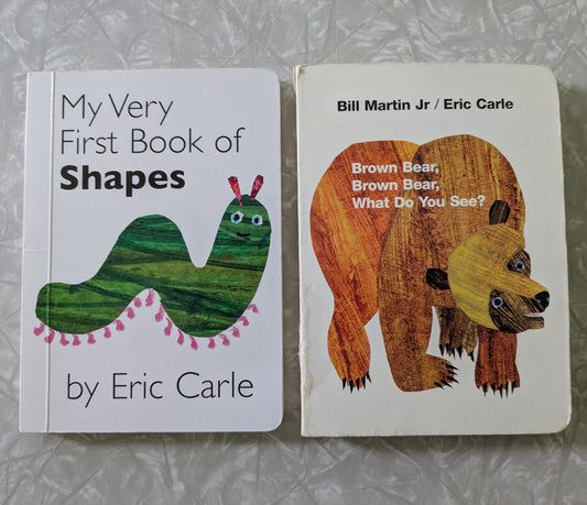 #61 Eric Carle Board Books - Shapes & Brown Bear