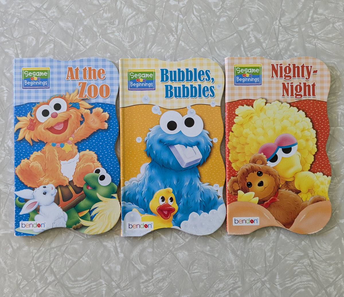 #61 Sesame Street Board Books - Bubbles, Zoo, Nighty Night