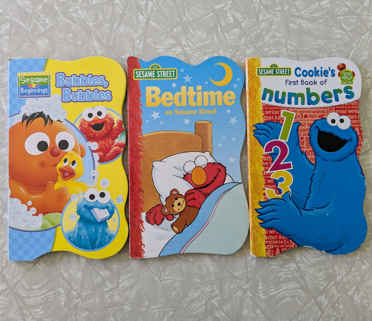 #61 Sesame Street Board Books - Bubbles, Bedtime, Numbers