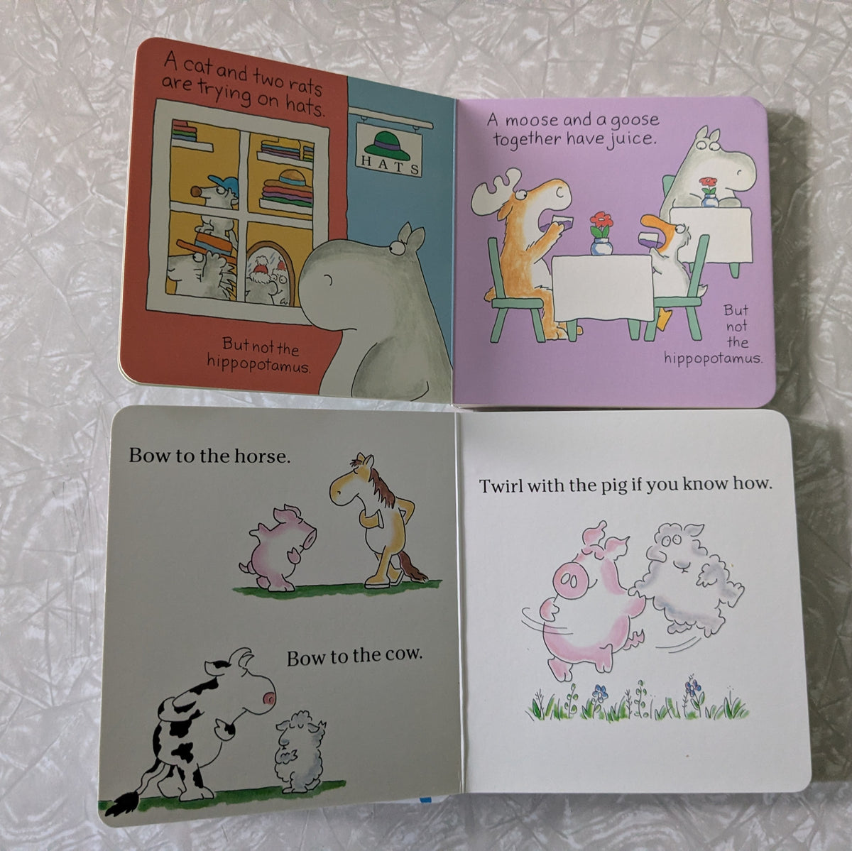 #61 3 Sandra Boynton Board Books - Snuggle Puppy, Barnyard, Hippopotamus